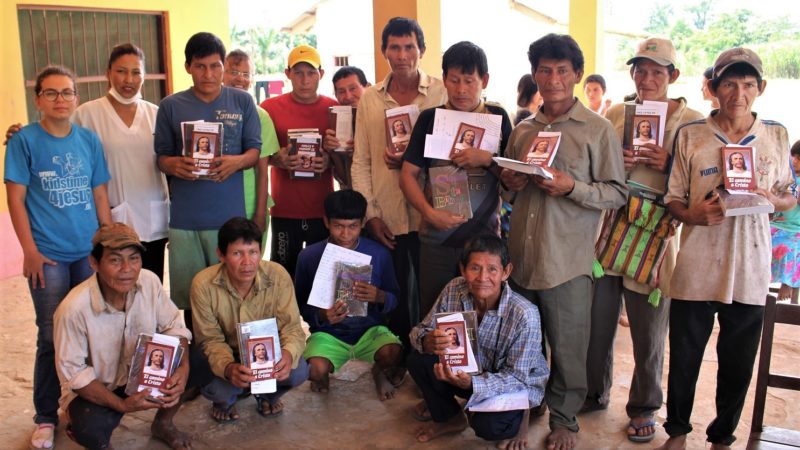Giving Bibles and Step of Christ books