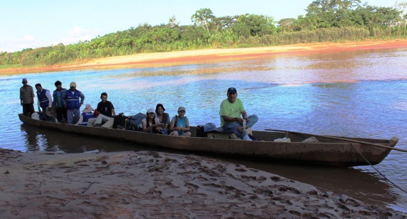 Arriving to Puerto Yacumo Community