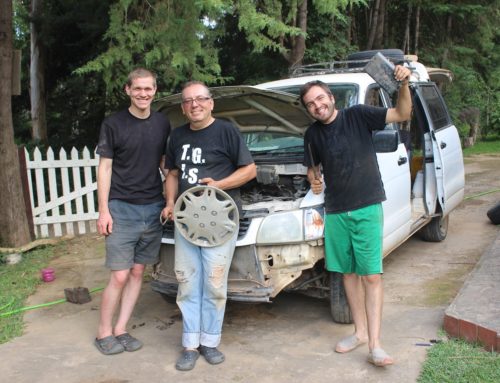 In Samaipata, with our friends Federico and Brendon. Bolivia
